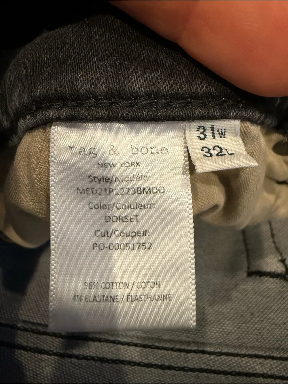 rag & bone NWOT Men's Faded Straight Jeans